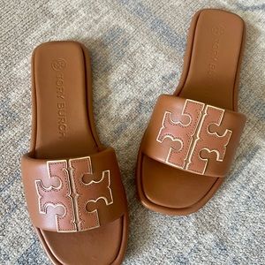 Tori Burch Double T Sport Slide